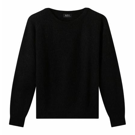 A.p.c. - Stickade Tröjor & Koftor - Svart - Dam - Storlek: S, Dam, Storlek: S