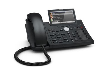 SNOM D375 - VoIP-telefon - med Bluetooth-grensesnitt - treveis anropskapasitet