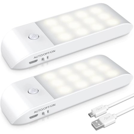 LED Natlys Genopladelig Natlys, Bevægelsessensor Nigh