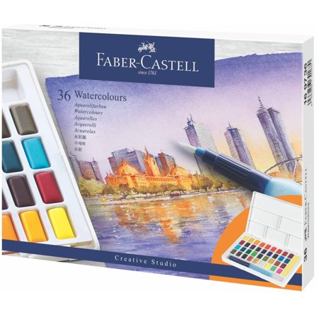 FABER-CASTELL - Watercolours in pans 36ct set (169736)