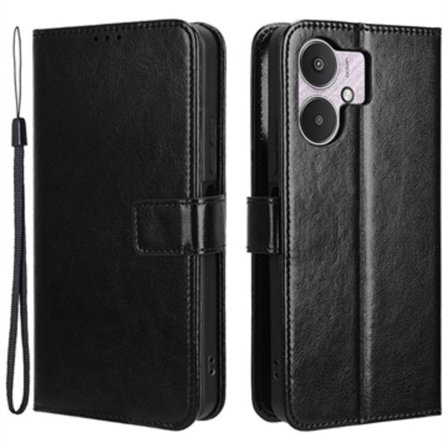 Xiaomi Redmi 13C 5G/Poco M6 Wallet Case med Magnet... Sort