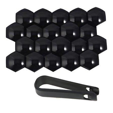 T98 20 stk Hjulskruehette for Tesla Model 3/X/S Bilmutterbolter Deksel Dekk Modifiser Støvtett Rustfri Co