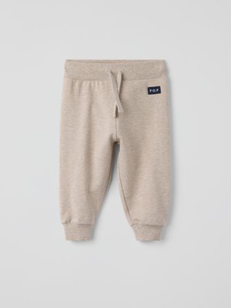 Polarn O. Pyret - Sweatpants with brushed inside - 92 - Childrenswear - beige