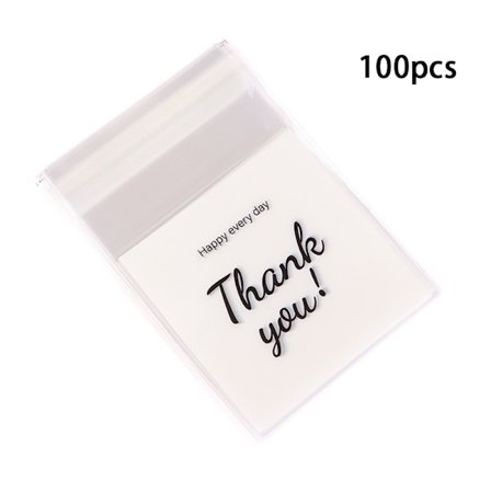 100 stk./pakke Tak Selvklæbende Slik Cookie Bak