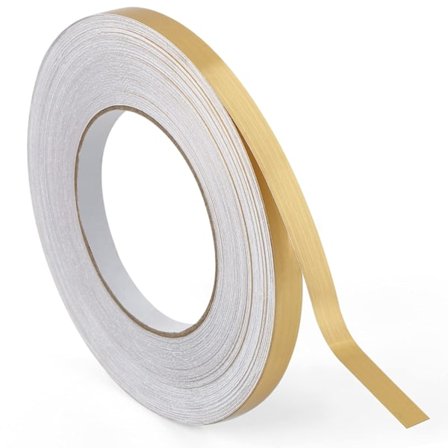 Gullfarget Gaffatape, Metallisk Mylar Filmtape, 1/5 Tomme X 164 Fot.
