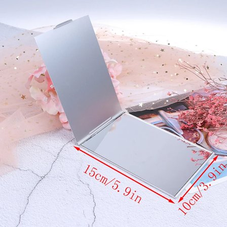 Lommer Firkant Makeup Folde Spejle Ultratynd Folde Makeup Spejl Personlig Bærbar Kompakt Kosmetik Spejl