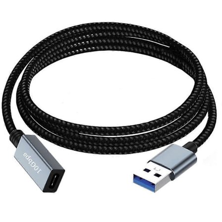 USB Han til Type C Hun Forlængeradapter 10 Gbps til Laptop PC Oplader - Yx 1,5 Meter