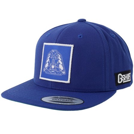 Gearshift - Blå snapback Caps - V8 Engine Blueprint Patch Royal Snapback @ Hatstore