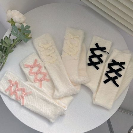 3 par buet knæstrømper med fortykket gulv st