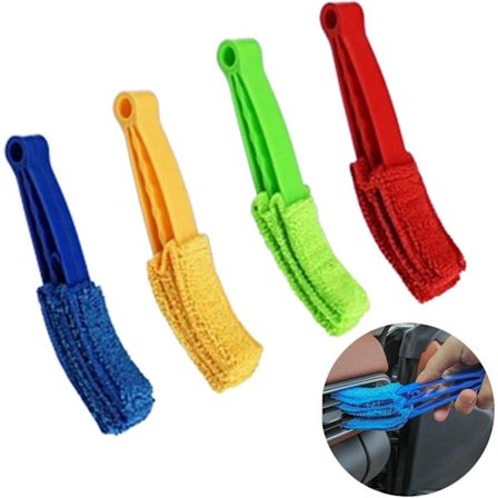 Deler Blind Rengjøringsverktøy, Blind Rengjøringsbørster, 4 Deler Rengjøringskluter, Blind Rengjøring, Blind Rengjøringssett for Tastatur Biler 