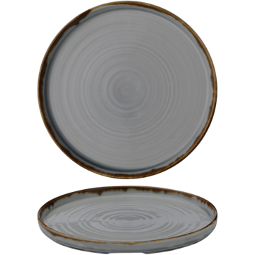 Tallerken Flat Harvest Grå