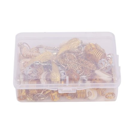 Hår Smykker Ringe Guld og Sølv Dreadlocks Metal Hår Manchetter til Passion Twist Hæklet Fletning Hår