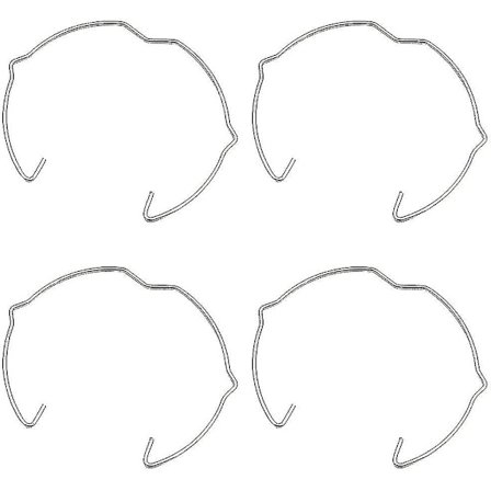 4 st Fjäderringar Lås Clips & LED-glödlampshållare (Fww)