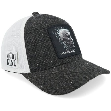 Capslab - Svart trucker Keps - Game Of Thrones The Night King Glitter/Black/White A-Frame Trucker @ Hatstore