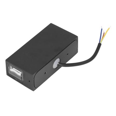 6W dubbelhuvud vägglampa aluminium skal för hotell KTV korridor gång bakgrund dekoration varm vit 85-265V