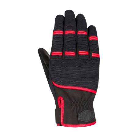 Motorradhandschuhe Segura Palmer Schwarz/Rot 3XL