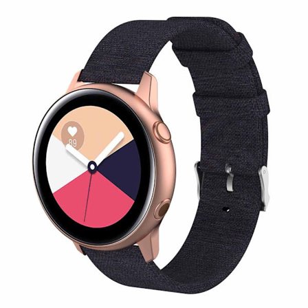 Canvasarmband Samsung Galaxy Watch Active Svart