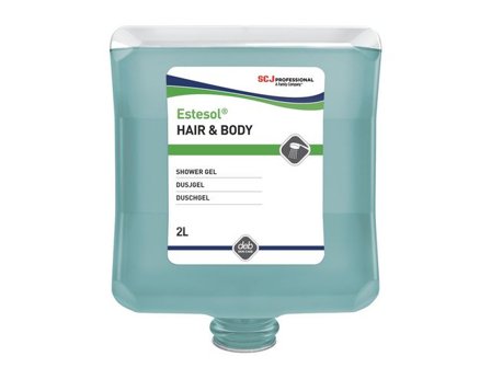 SC Johnson PPROFESSIONAL Duschtvål ESTESOL Hair & Body 2L - Lyreco - Städ och hygien - Tvål och hygien - Duschtvål och Shampoo