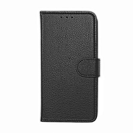 Flip Stand Leather Wallet Case For Samsung A40 Black