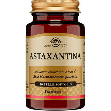 Solgar Astaxantina 30 Perle - Antiossidante Naturale Potente