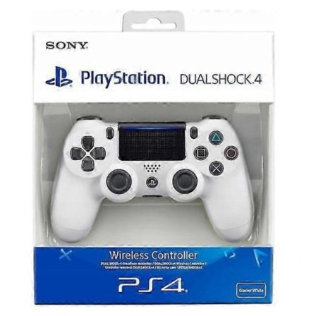 Yhteensopiva Sony PlayStation PS4 DualShock 4 V2 langattoman ohjaimen kanssa - Valkoinen