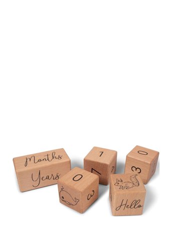 Filibabba Aldersklodser I Træ - Beige - ONE SIZE