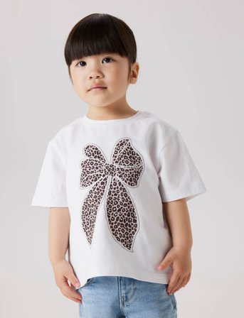 name it Nmfleoanja Ss Nreg Top - White - 98