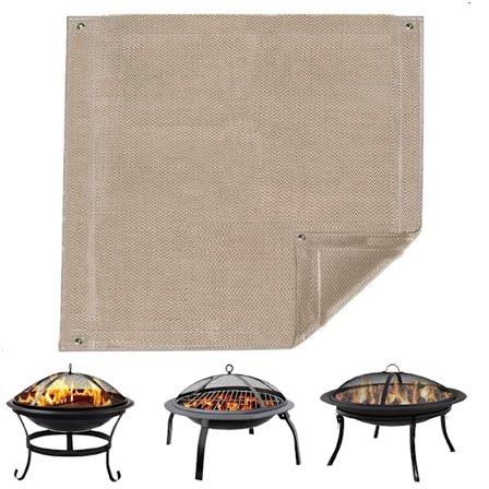 30×30cm Bålpannematte Grillmatte Gassgrill Brannsikker Matte Varmebestandig