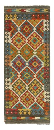 Small Kilim Afghan Old Style Rug 73X254 Wool