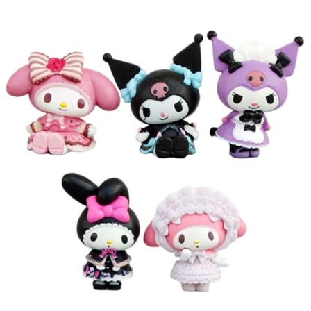 5 st Anime Actionfigurer Set Anime Modell Staty Leksaker Bil Instrumentbräda Ornament Tårta Toppers Hemdekorationer Presenter