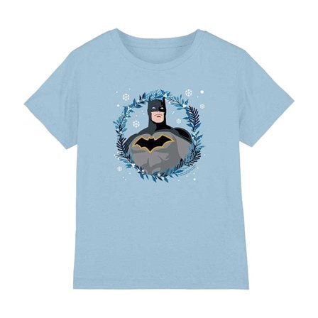 Batman Barn/Barn Krans T-shirt 5-6 År Ljusblå