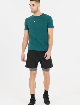 Virtus Dylan M 2-In-1 Stretch Shorts - Black - M