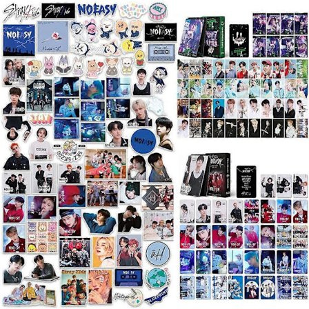 Kpop Stray Kids Klistremerker Fotokort Sett Pakke 96 stk Vinyl Vanntette Klistremerker 108 stk Album Foto Lomo Kort Plakat