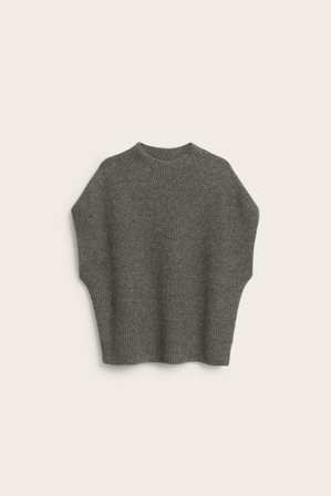 Kappahl | Ribbineuleliivi Melaarattu ruskea S | Melaarattu ruskea