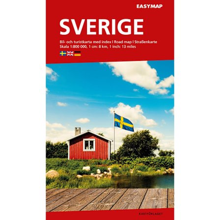Sverige EasyMap : 1:800 000 9789189427501
