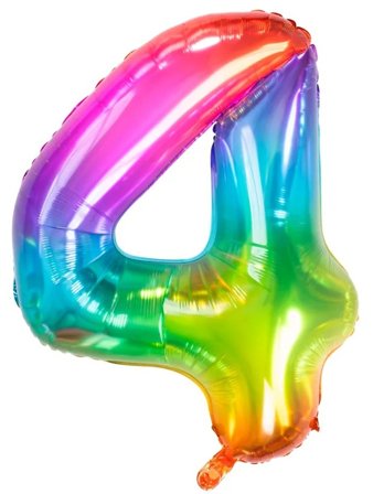 Sifferballong Yummy Gummy 81 cm "0-9" Siffra 4