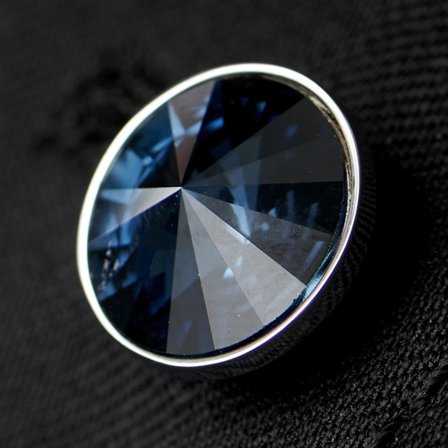 Alfiler de solapa de cristal azul for Men