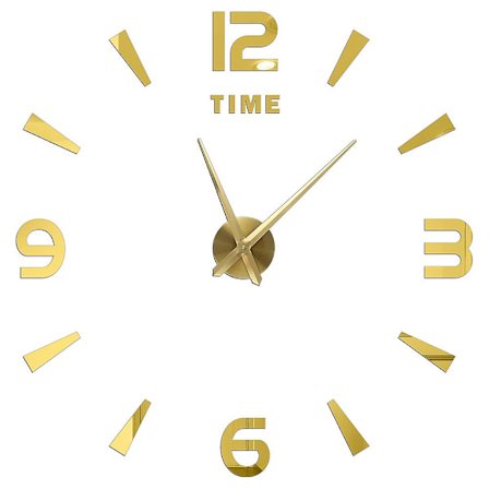 3D Stor Veggklokke DIY Akryl Speil Klokkestikker Overdimensjonert Klokker Europa Horloge Stue Hjemmedekor Flere Stiler