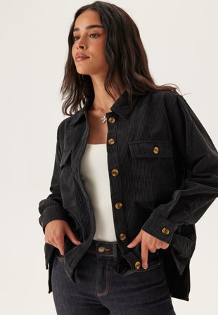 Pieces Pceffi Ls Shirt Black Vaatteet