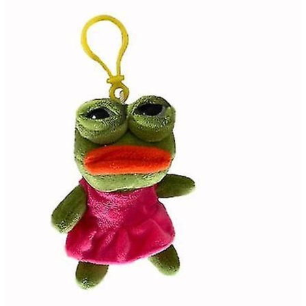 45cm Børns sjove plysdyr, triste frø plysdukker, sjove triste ansigt plys, tegneserie triste Pepe frødukker til børn fødselsdag gave legetøj [DB]