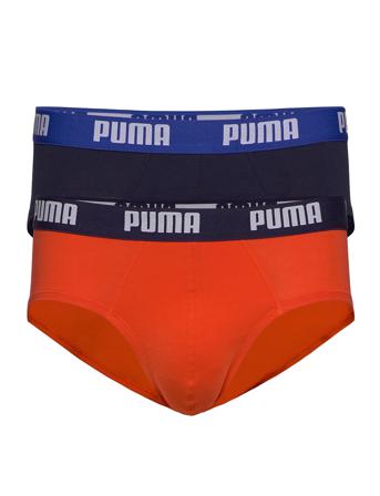 Puma Basic Brief 2P Underbukser Y-frontunderbukser Oransje PUMA*Betinget Tilbud