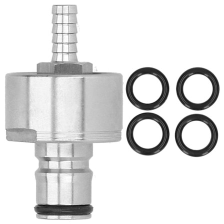 Karboneringshætte i rustfrit stål med 5/16 Barb Ball Lock til blød PET-flaskeølbrygning