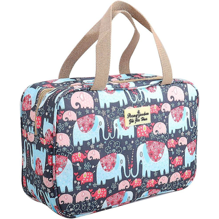 Toalettväska Bärbar Kosmetisk Väska Stor Toalettväska Organizer för Kvinnor Resa Makeup Väska för Flickor Kosmetisk Väska