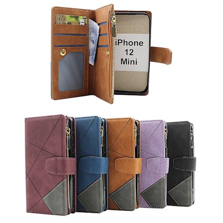 XL iPhone 12 Mini (5.4) Lyx Plånboksfodral