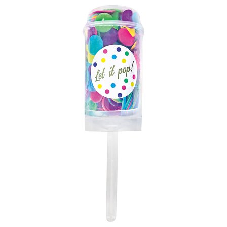Monivärinen Konfetti Push Pop