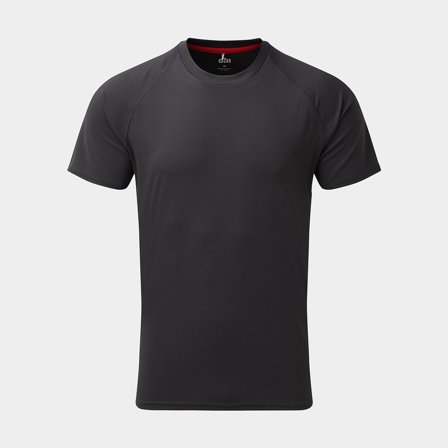 Camiseta UV manga corta Gill UV Tec Charcoal, hombre, Medium