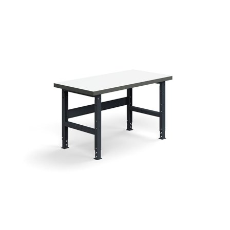 Schwerlastwerkbank TRUST, 1500 x 760 mm, 600 kg Tragkraft, Hochdrucklaminat