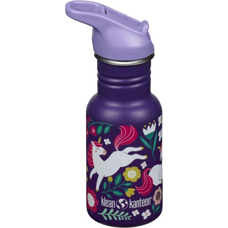 Klean kanteen Kid Classic Narrow Flip Vandflaske 355 ml, Leaping Unicorns | KitchenOne