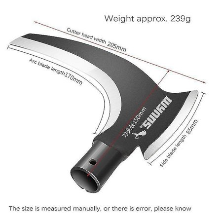 Dobbel Sigdhode Fjellbruks Sigd Med Langt Skaft Stål Sigd