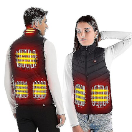 Oppvarmet vest unisex oppvarming oppvarmet vest elektrisk oppvarmingsvest